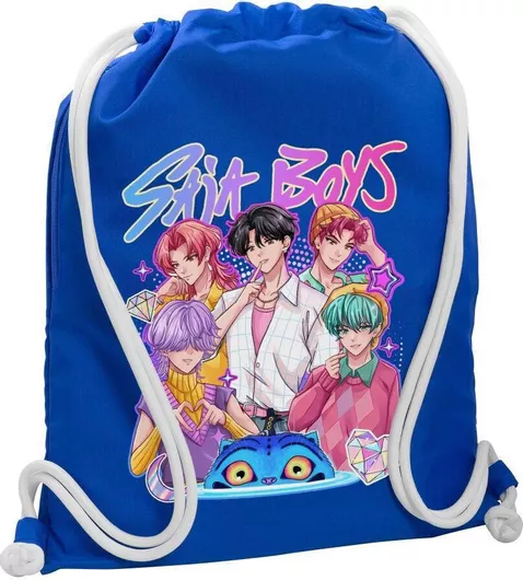 Koupakoupa Huntrix Saja Boys Παιδική Τσάντα Πλάτης Μπλε 48x40cm