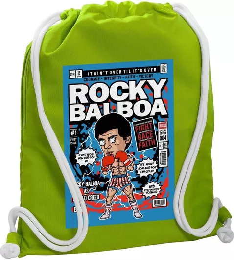 Koupakoupa Rocky Balboa Παιδική Τσάντα Πλάτης Πράσινο 48x40cm