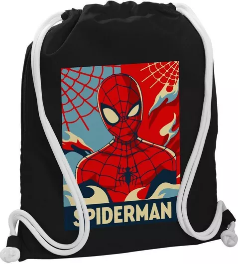Koupakoupa Spiderman Kid Παιδική Τσάντα Πλάτης Μαύρο 48x40cm