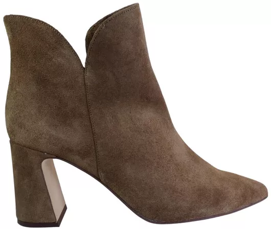 Δερμάτινα Γυναικεία Μποτάκια Ταμπά