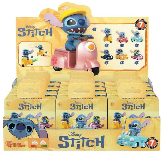Lilo & Stitch Zoom Hero Pullback Vehicles Figures Stitch Blind Box Ver Assortment 12