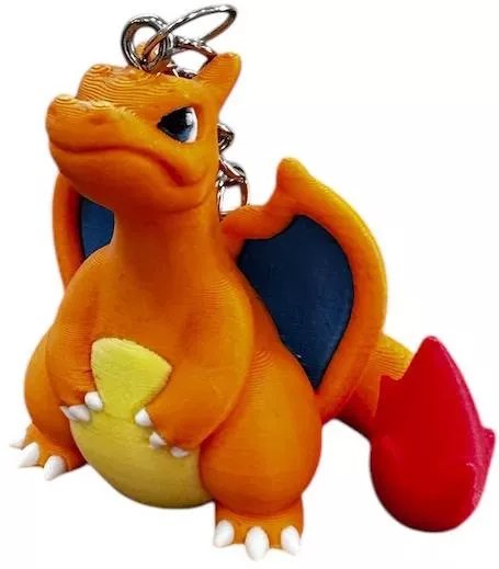 Pokémon 3d Printed Keychain Charizard