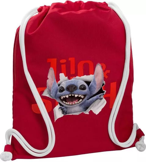 Koupakoupa Stitch Movie Παιδική Τσάντα Πλάτης Κόκκινο 48x40cm