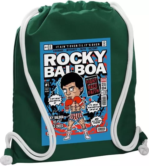 Koupakoupa Rocky Balboa Παιδική Τσάντα Πλάτης Πράσινο 48x40cm