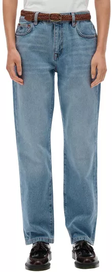 Rise Γυναικείο Jean Παντελόνι Mid Rise σε Ίσια Γραμμή Blue