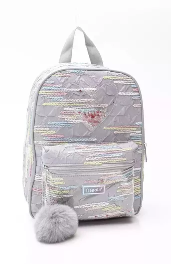 Fragola Παιδική Τσάντα Πλάτης Γκρι 23x17x30cm