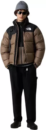 1996 Retro Nuptse Μπουφάν Puffer Mocha Brown, Tnf Black