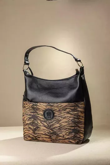 Δερμάτινη Γυναικεία Τσάντα Shopper Camel Tiger