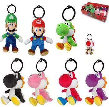 Peluche A Clip Supermario Assortiti 14cm