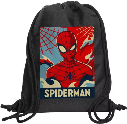 Koupakoupa Spiderman Kid Παιδική Τσάντα Πλάτης Μαύρο 48x40cm