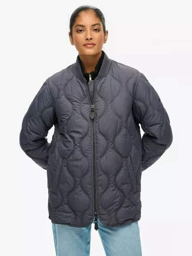 Κοντό Γυναικείο Μπουφάν Χειμερινό Γκρι