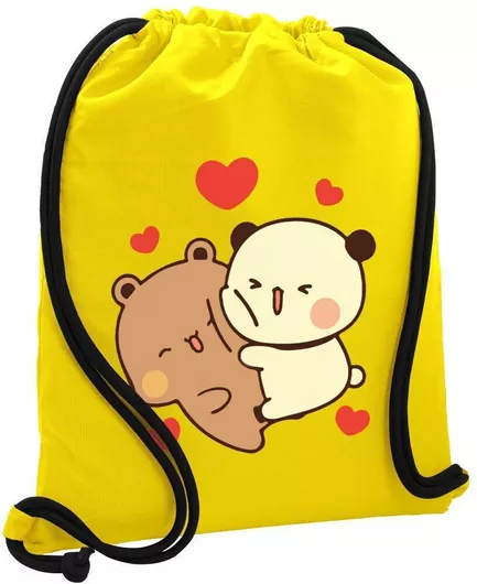 Koupakoupa Bubu & Dudu Παιδική Τσάντα Πλάτης Κίτρινο 48x40cm