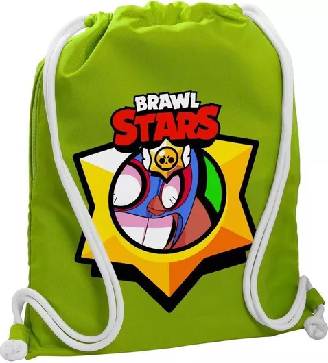 Koupakoupa Brawl Stars El Primo Παιδική Τσάντα Πλάτης Πράσινο 48x40cm