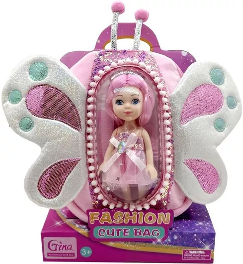 Luna Παιδική Τσάντα Πλάτης Ροζ 27.5x20x9cm