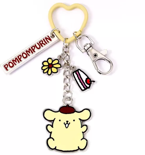 Hello Kitty Pompompurin Keychain Charms