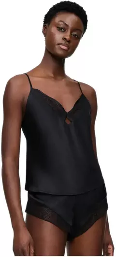 Triumph Χειμερινό Babydoll Μαύρο