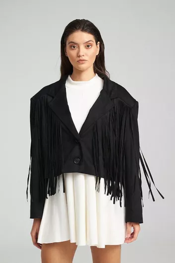Γυναικείο Μαύρο Παλτό Oversized