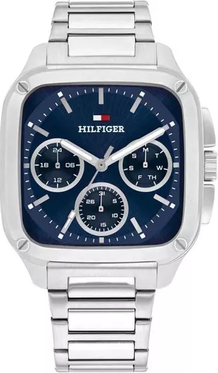 Tommy Hilfiger Herald Ανδρικό Ανδρικό Ρολόι Μπαταρίας με Ασημί Μεταλλικό Μπρασελέ
