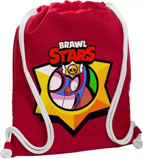 Koupakoupa Brawl Stars El Primo Παιδική Τσάντα Πλάτης Κόκκινο 48x40cm