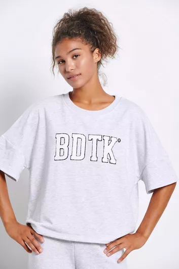 Γυναικείο T-shirt Γκρι Μελανζέ