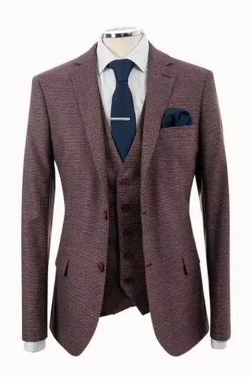 Ανδρικό Σακάκι Μπορντό