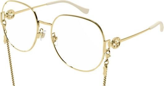 Γυναικείος Σκελετός Γυαλιών Οράσεως Gucci GG1208O,002 Μεταλλικός Χρυσό