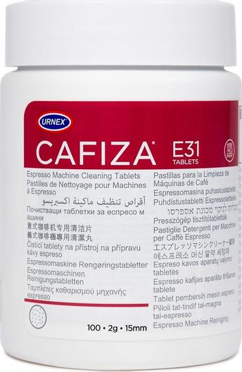 Καθαριστικό Μηχανής Espresso Urnex Cafiza E31 100 Ταμπλέτες