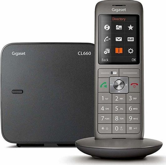 Gigaset CL660 Ασύρματο Τηλέφωνο με Ελληνικό Μενού Γκρι