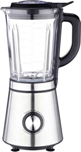 Μπλέντερ Telemax Ideakitchen LB6107 για Smoothies με Γυάλινη Κανάτα 1.7lt 1000W Inox