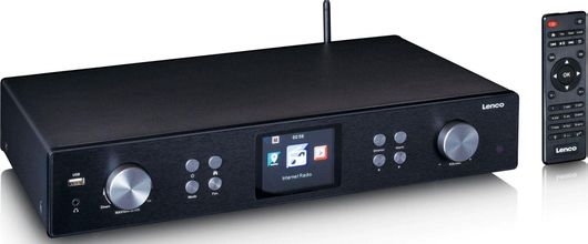 Lenco DIR-250 Επιτραπέζιο Ραδιόφωνο Ρεύματος DAB+ με Bluetooth & USB Μαύρο