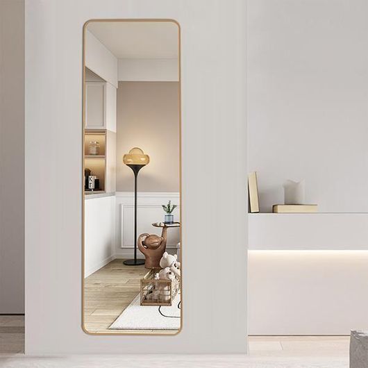 Καθρέπτης Τοίχου Next Ολόσωμος με Χρυσό Μεταλλικό Πλαίσιο 120x40cm