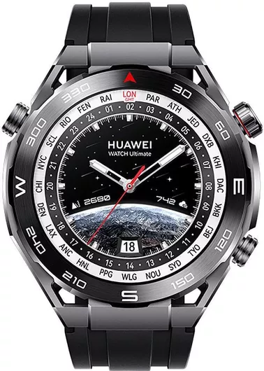 Huawei Watch Ultimate 48.5mm Expedition Silicone Strap Black