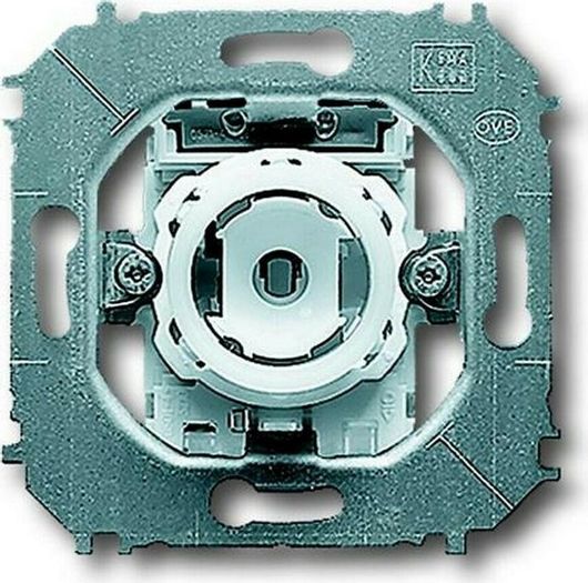 Διακόπτης Τοίχου Abb Impuls Χωνευτός για Έλεγχο Φωτισμού Μηχανισμός Μονός Ασημί