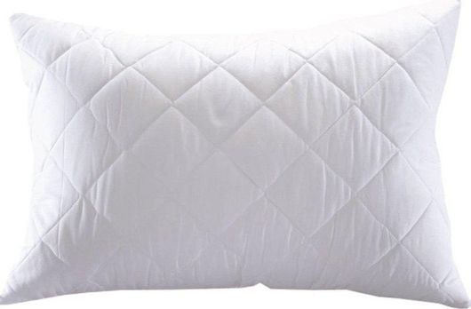 Προστατευτικά Μαξιλαριών Viopros Καπιτονέ 35x65cm Σετ 2τμχ Λευκό