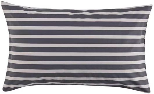 Μαξιλαροθήκες Kentia Allure με Φάσα 12A 50x70cm Σετ 2τμχ Γκρι / Μπεζ / Μπορντό