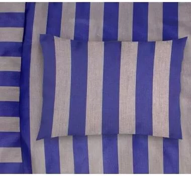 Μαξιλαροθήκη Dimcol Stripes με Φάσα 50x70cm 157 Μοβ / Γκρι