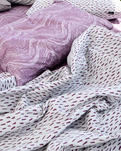 Σετ Μαξιλαροθήκες Pennie Physalis Oxford 50x70cm Μελιτζανί