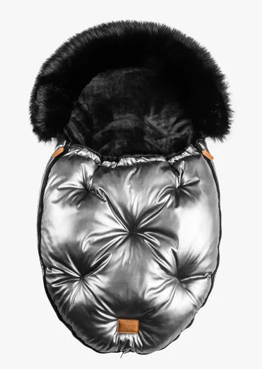 Ποδόσακος Καροτσιού Beboulino Comfort Lux Universal Αδιάβροχος με Fleece Επένδυση 86x50cm Μαύρο