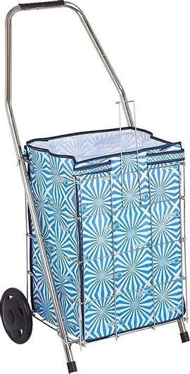 Καρότσι Λαϊκής Perilla Mini Μεταλλικό Πτυσσόμενο Μπλε