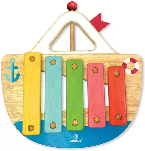Ξυλόφωνο Svoora Ξύλινο Βαρκούλα για 18+ Μηνών