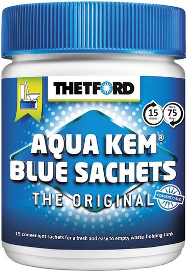 Σκόνη Χημικής Τουαλέτας Thetford Aqua Kem Βlue Sachets 15 Φακελίσκοι