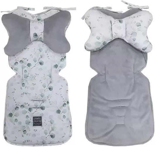 Στρώμα Καροτσιού Beboulino 60500292102 Leaves Γκρι