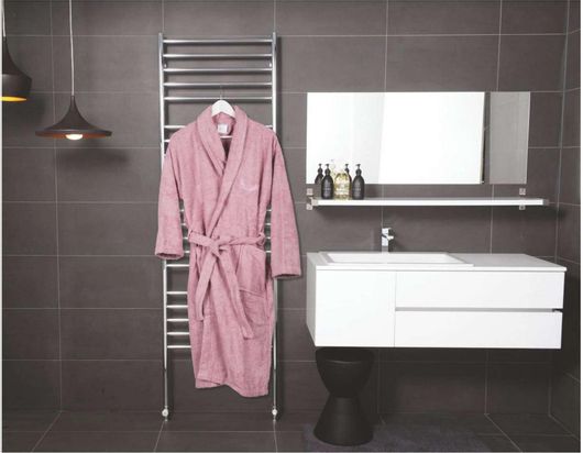 Μπουρνούζι Flamingo ΜονόχρωμοFresh 450gsm Βαμβακερό Χωρίς Κουκούλα Small Fuchia