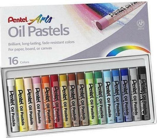 Λαδοπαστέλ Pentel Arts Oil Pastels 16τμχ Πολύχρωμο