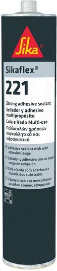 Σιλικόνη Sika Sikaflex 221 Σφραγιστική Πολυουρεθάνης Λευκό 300ml