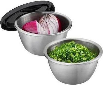 Δοχείο Φαγητού Μπολ Κουζίνας Ανοξείδωτα 100 Ml Σετ 2τμχ.