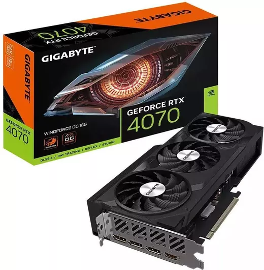 Κάρτα Γραφικών Gigabyte GeForce RTX 4070 12GB GDDR6X Windforce OC