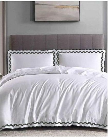 Μαξιλαροθήκες Βαμβακοσατέν Ζεύγος Oxford Pennie Kyma Kimisoo 52x72x5cm Γκρι