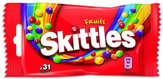 Καραμέλες Skittles Fruits 38gr