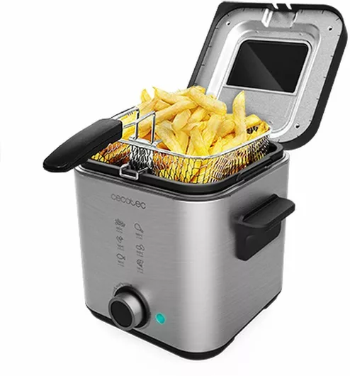 Cecotec Cleanfry Advance 1500 Φριτέζα 1.5lt Ασημί